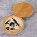 High-Grade Stainless Steel Bottle Opener Set With Bamboo Box
