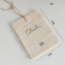 Tear-off canvas calendar