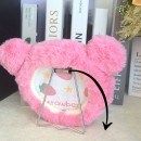 毛絨台式化妝鏡