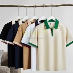 240g重磅潮牌双拼色POLO衫