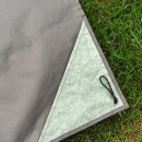 Zipper shopping bag picnic mat 2-in-1