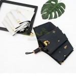 Gold Deer Folding Umbrella