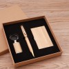 Wood Key Chain Business Card Clip Pen Set
