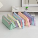 拼色學生文具筆袋