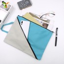 Portable Two-zipper File Bag