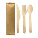 2pcs Wooden Cutlery Set