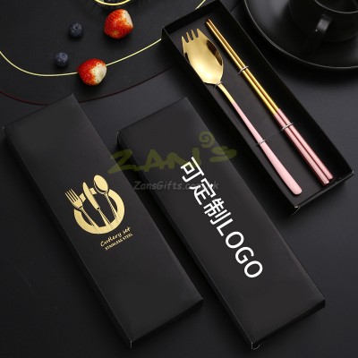 2-In-1 Spoon, Fork And Chopsticks Tableware