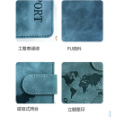 RFID Anti-theft PU Magnetic Snap Passport Cover