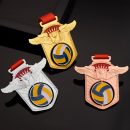 Volleyball Hollow Rotating Medal