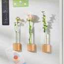 Magnetic refrigerator magnet hydroponic small vase