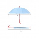 Dopamine Contrasting Color Umbrella With Straight Bar And Long Handle