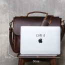 复古真皮公事电脑包