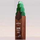 Genting Top Solid Wood Crystal Trophy