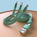 100W伸縮二拖三充電線