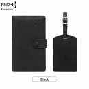 PU Luggage Tag and Passport Case Gift Set