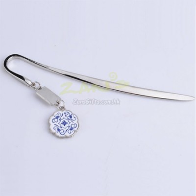 Blue and white porcelain bookmarks