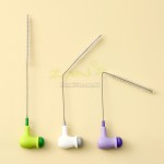 Bendable pea straw brush