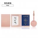 PU Luggage Tag and Passport Case Gift Set