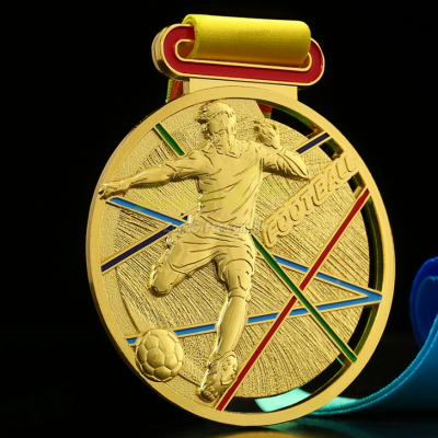 Football Metal Medal