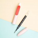 Contrast color chubby push-type gel pen