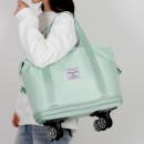 Large Capacity Universal Wheel Dry And Wet Separation Expandable Waterproof Luggage Bag