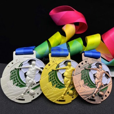 Football Metal Medal