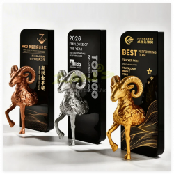 創意領頭羊造型樹脂獎盃