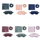 緞面仿真絲三件套眼罩髮圈枕套 緞面仿真絲三件套眼罩髮圈枕套