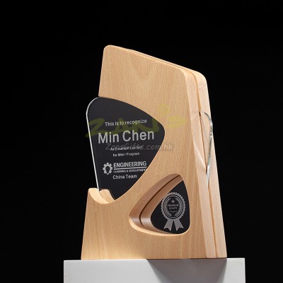 Solid Wood Crystal Award