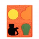 可拆卸拼圖矽膠餐墊