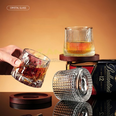 Rotatable Tumbler Crystal Glass
