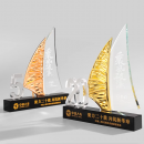 Creative Sailboat Crystal Trophy
