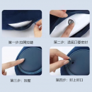Pressurised inflatable U-shaped neck pillow