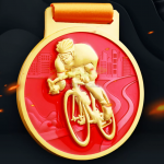 Riding Metal Medal