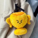 Trophy plush pendant keychain