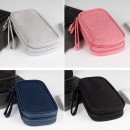 Double-layer data cable mobile power earphone storage bag