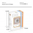 Transparent light touch air conditioner fan