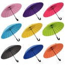 Water Activated Color Changing Flower Print Straight Umbrella