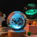 3D Engraved USB Colorful Crystal Ball Light