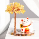 招财猫水晶树