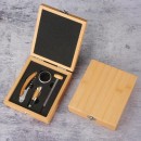 High-Grade Stainless Steel Bottle Opener Set With Bamboo Box