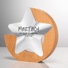 Solid Wood Metal Award