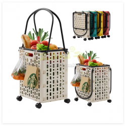 可折叠购物拉车