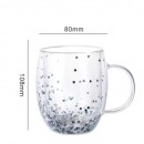 Sparkling Heart Double Handle Glass