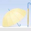 Dopamine Contrasting Color Umbrella With Straight Bar And Long Handle