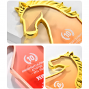 马年金属水晶奖杯