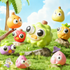 Exploding Eye Fruit Squishy Stress Relief Toy