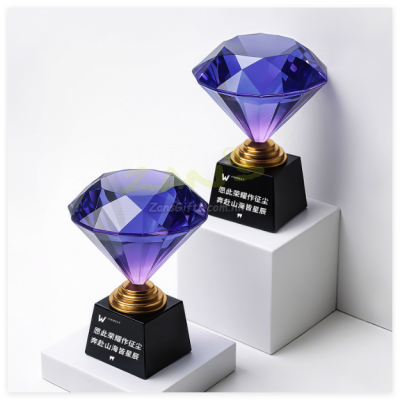 钻石水晶金屬奖座