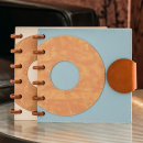 Mushroom Button Square Loose leaf Notebook