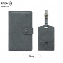 PU Luggage Tag and Passport Case Gift Set